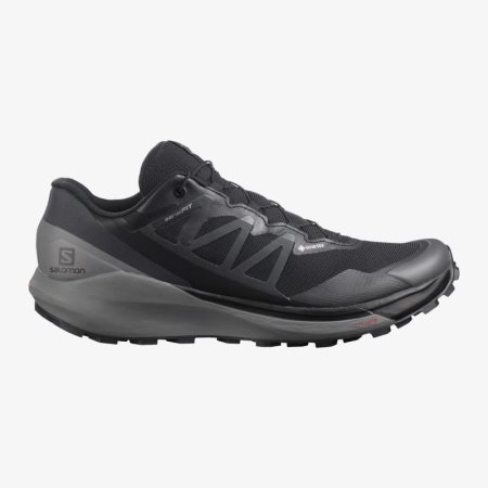 Salomon SENSE RIDE 4 GORE-TEX INVISIBLE FIT Mens Trail Running Shoes Black | Salomon South Africa